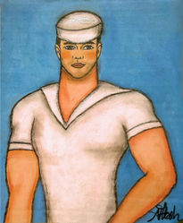 Pin up boy - marine