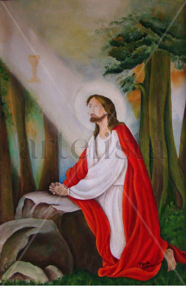 Jesús en el Huerto de los Olivos