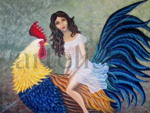 El sueño de Amelia Oil Canvas Animals