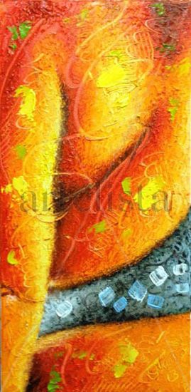 Flanco Urbano Oil Textile Figure Painting