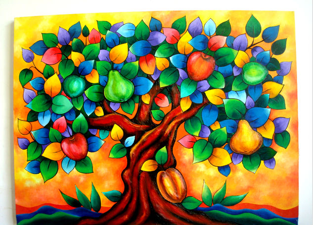 arbol de la vida Oil Canvas Still Life Paintings