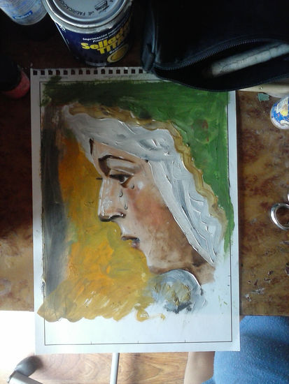 la macarena Oil Paper Portrait