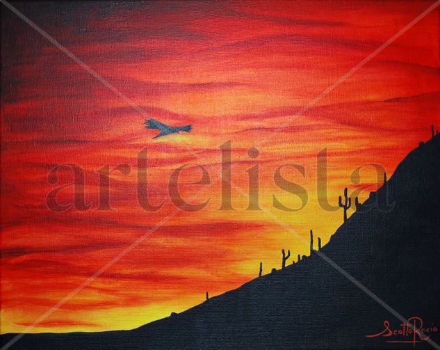 Atardecer en Jujuy Acrylic Canvas Landscaping