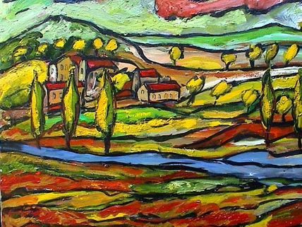 Paisaje con árboles...