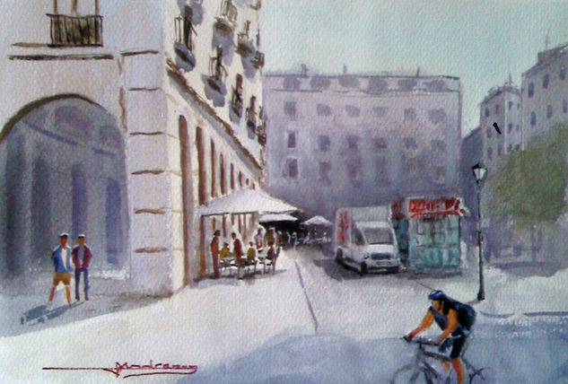 GIRONA Acuarela Papel Paisaje