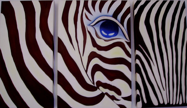 Zebra Oil Canvas Animals