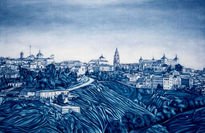 Toledo in blue