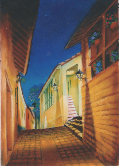 CALLE DE LAS TRAMPAS 3 Oil Canvas Landscaping