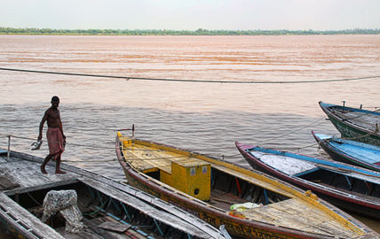 Barcas en Varanasi