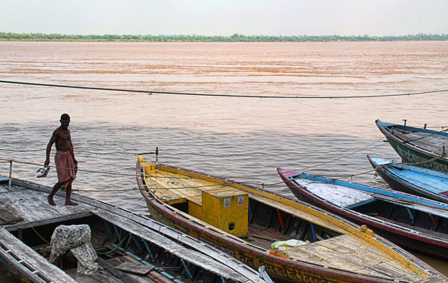 Barcas en Varanasi
