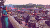 Mujer en Pashupatinath