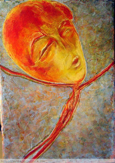 E L ÚLTIMO BESO Oil Canvas Figure Painting