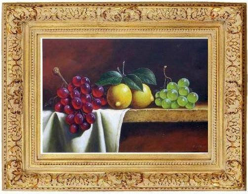 uvas y limones Oil Canvas Landscaping