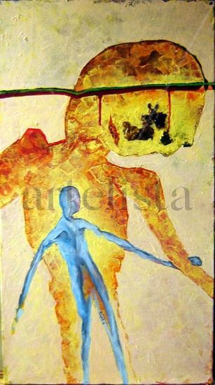 DESPEDIDA Oil Canvas Figure Painting