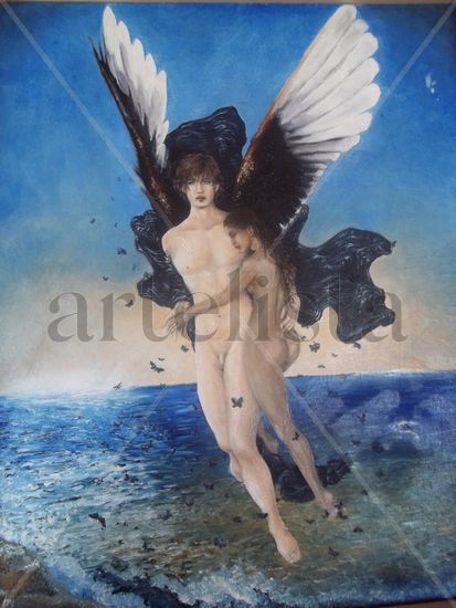 Arribo Oil Panel Nude Paintings