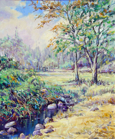 "Las Navillas" Óleo Lienzo Paisaje