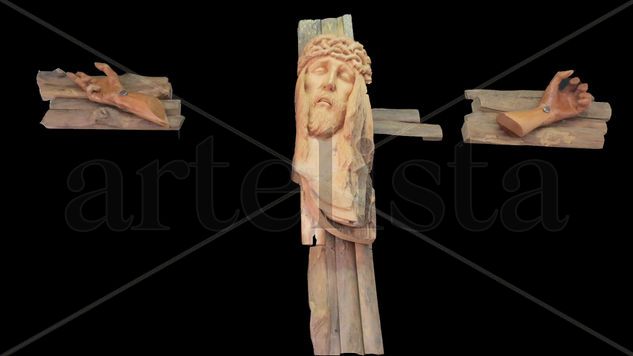 CRISTO FRAGMENTADO Wood Figurative