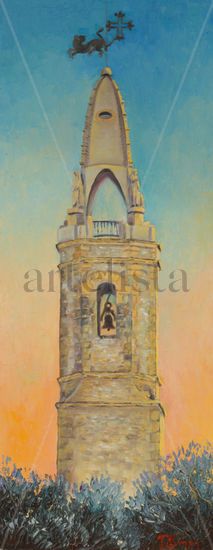 El Campanar - El Campanario Oil Canvas Landscaping