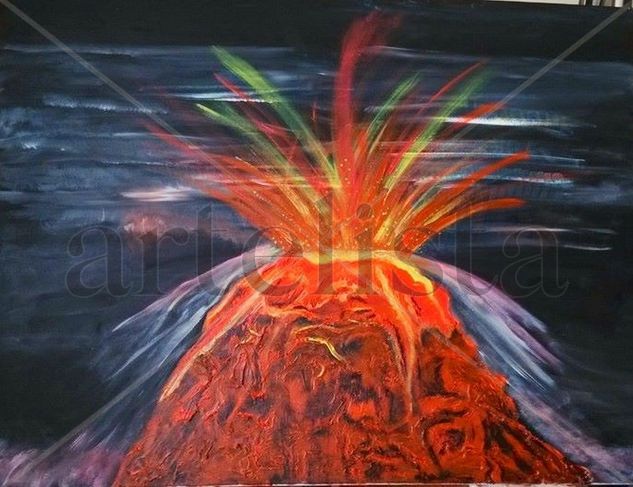 Vulcano Acrylic Canvas Landscaping