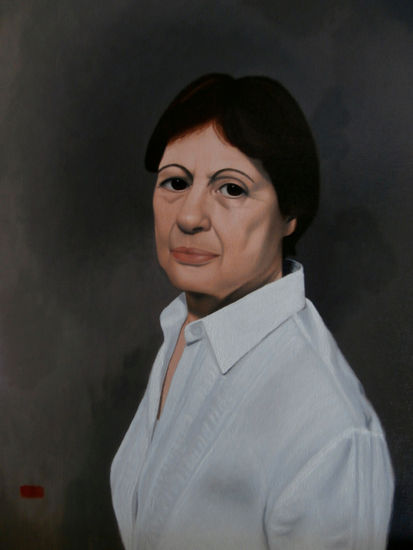 Retrato de María Luz Oil Canvas Portrait