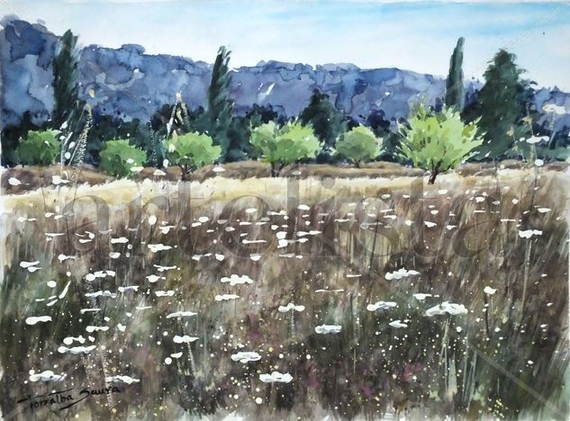 Junio en Mallorca Watercolour Paper Landscaping