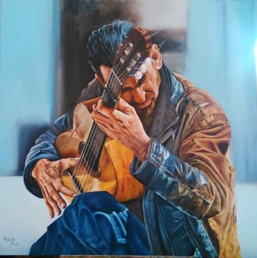 Música: Ecos del alma Óleo Lienzo Retrato