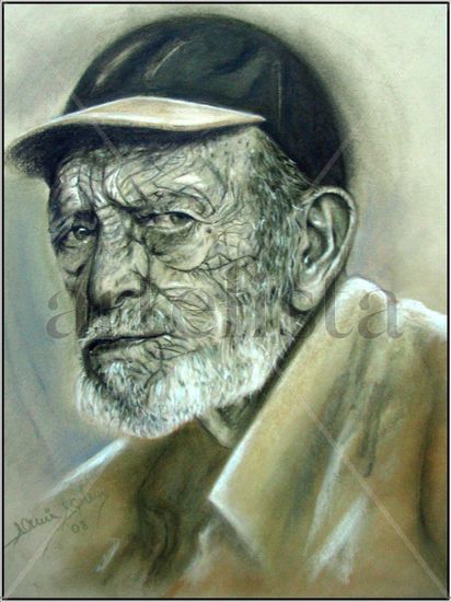 Edad de la sabiduría Pastel Card Portrait