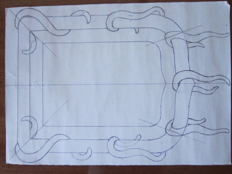 Dibujo para tallar.