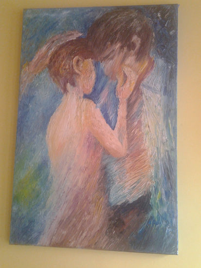 love Oil Textile Nude Paintings