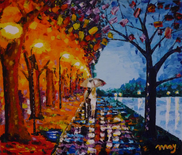 lluvia Oil Canvas Landscaping