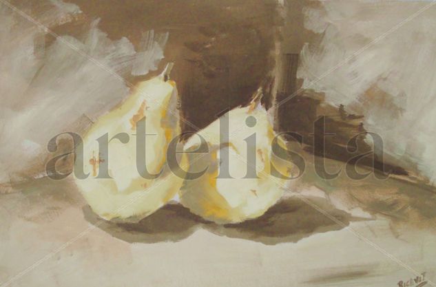 Peras Oil Paper Still Life Paintings