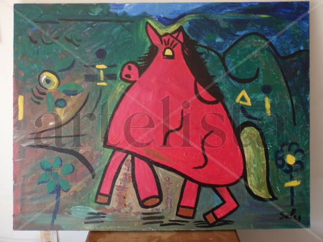 Kitty Horse Acrylic Panel Animals