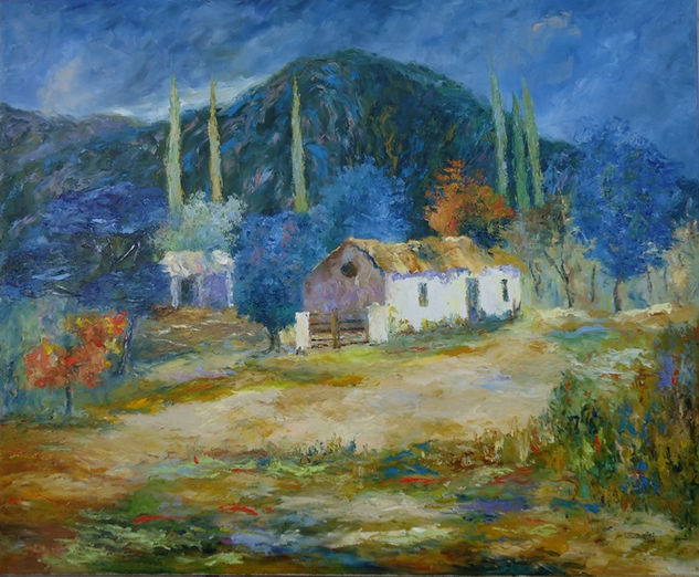 ENCLAVE SOLITARIO - Chicoana, Salta Oil Canvas Landscaping