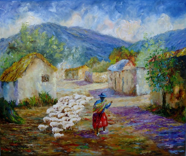 SU LUGAR DE PERTENENCIA - Seclantás, Salta Oil Canvas Landscaping