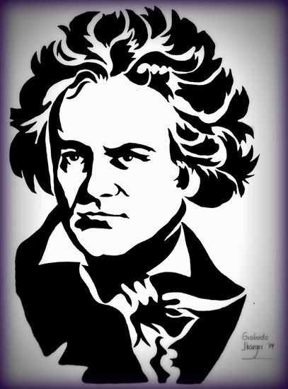 Beethoven Monoprint