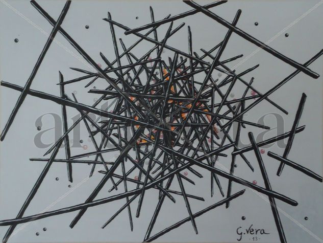 Trama Negra Acrylic Canvas Others