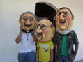 MASCARONES CARICATURESCOS CHOLUTECA, CABEZONES, MASCARAS O SOBREROS DE ARTE
