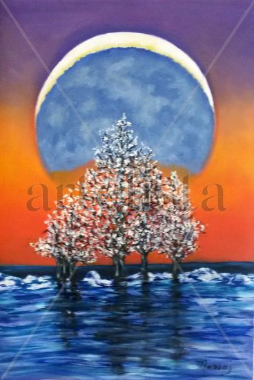 Cuadro Navidad Oil Canvas Floral Painting