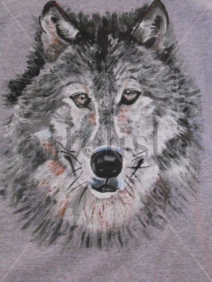 Lobo Oil Textile Animals