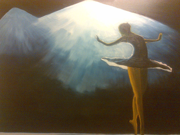 Bailarina Oil Canvas Figure Painting