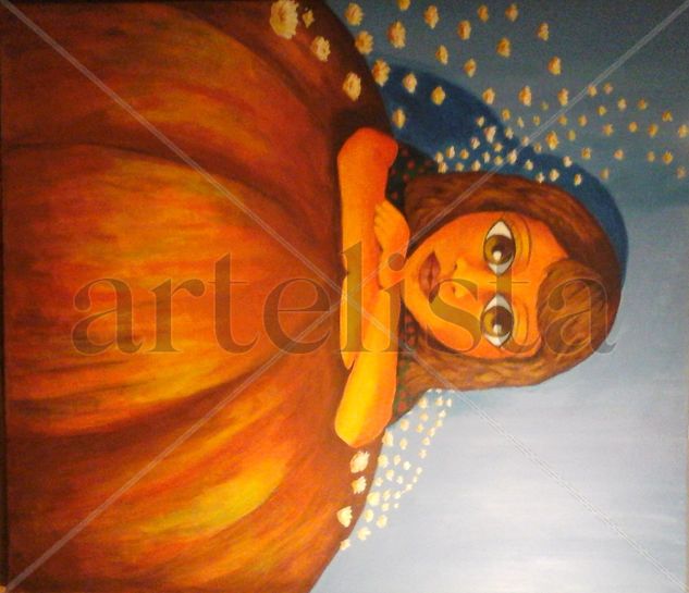 De vez en cuando , la vida... Acrylic Canvas Figure Painting