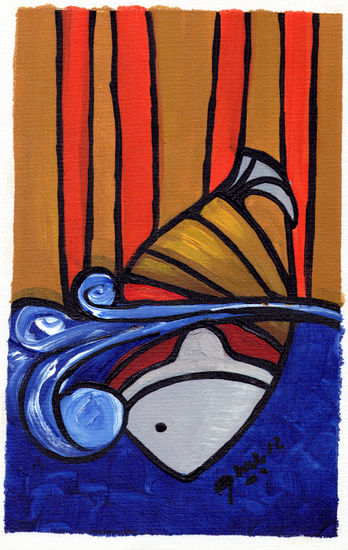 PEIXE 1 Acrylic Canvas Figure Painting