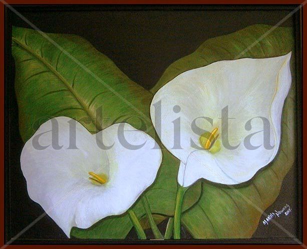 CALAS Acrylic Canvas Floral Painting