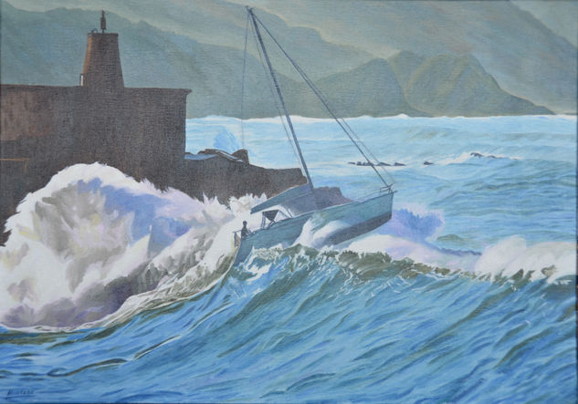 Zumaia Oil Textile Marine Painting