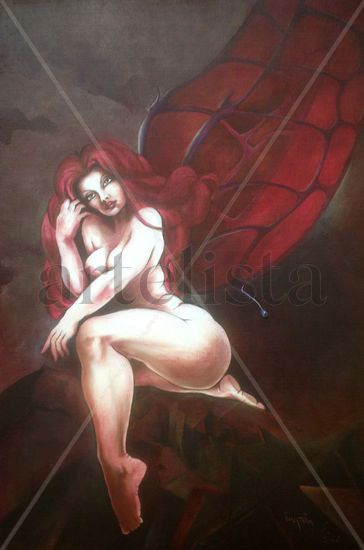 FLY Oil Textile Nude Paintings