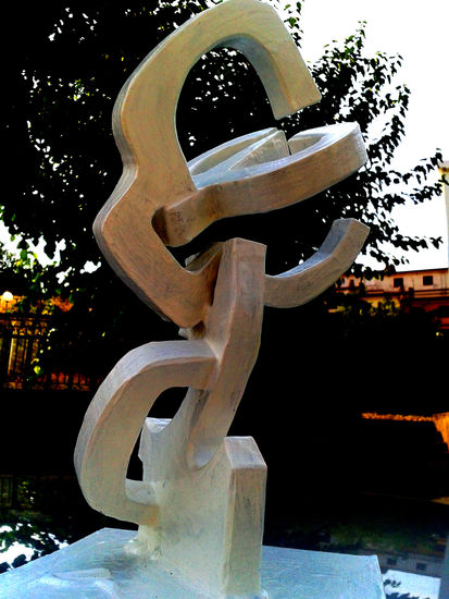 EJERCICIO ENSAMBLES - De la serie escultura blanca Mixed Abstract