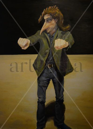 Abraxas Oil Canvas Figure Painting