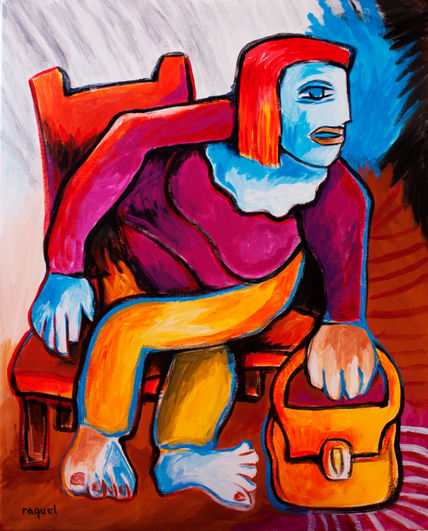 Mujer con bolso