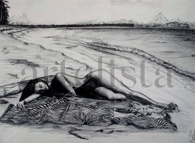 En la playa