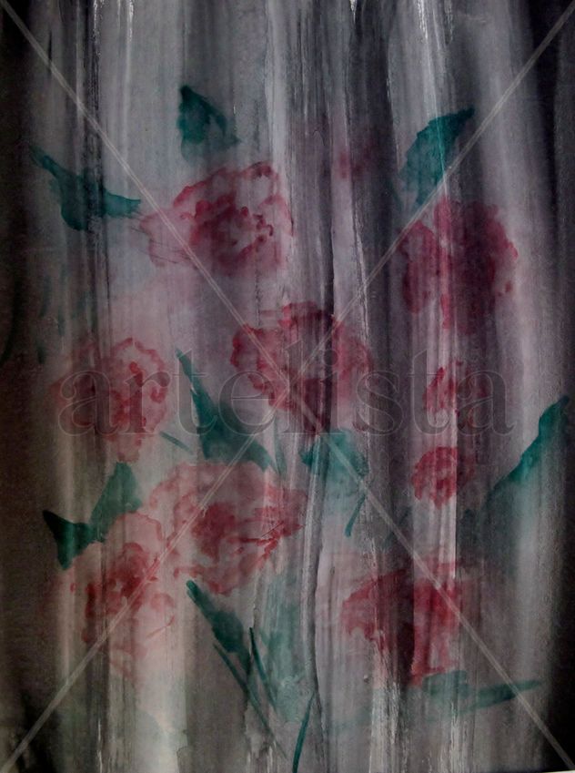 Flores en tela